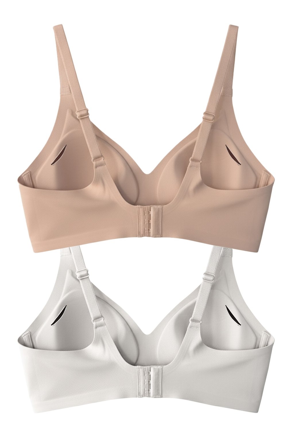 Seamless Bra - Soft | Lazer Kesim Balensiz Ayarlanabilir Askılı Dikişsiz Kadın Sütyen 2li Paket-4