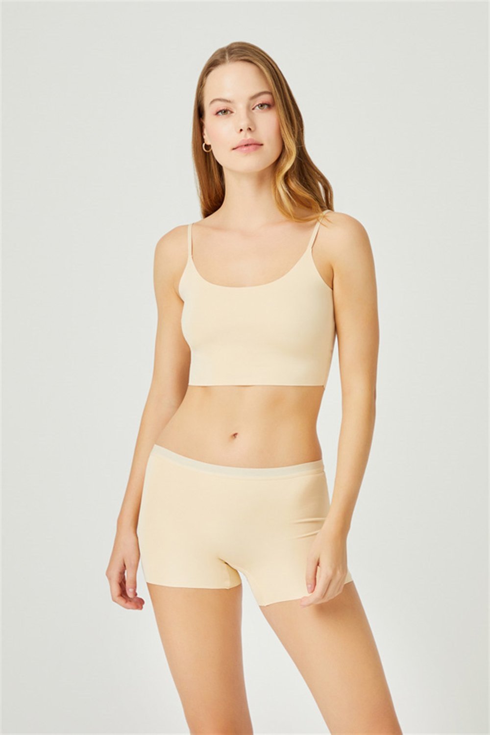 Basic Lazer Kesim Dikişsiz Kadın Boxer Külot 5li Paket
