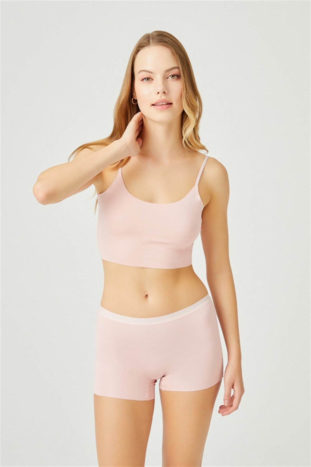 Basic Lazer Kesim Dikişsiz Kadın Boxer Külot 5li Paket