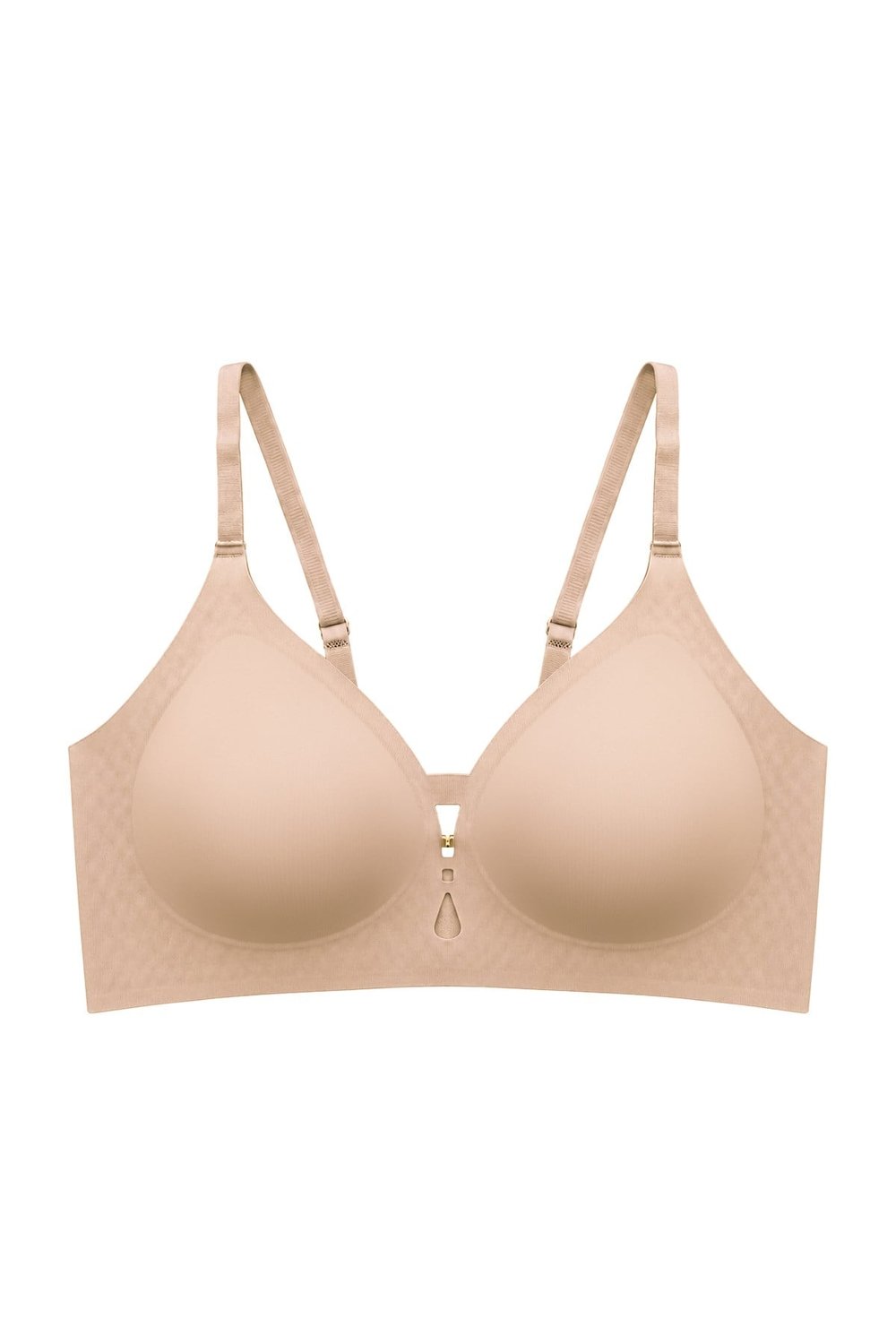 Seamless Bra - Elune | Ten Lazer Kesim Balensiz Dekolte Taş Detaylı Dikişsiz Kadın Sütyen