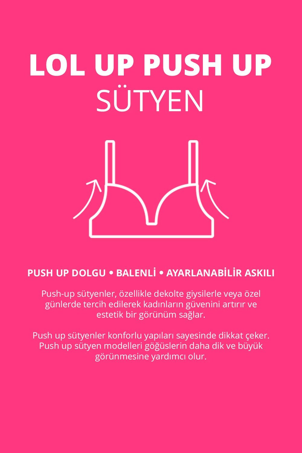 Lol Up Push Up Balenli Sütyen 2li Paket-2