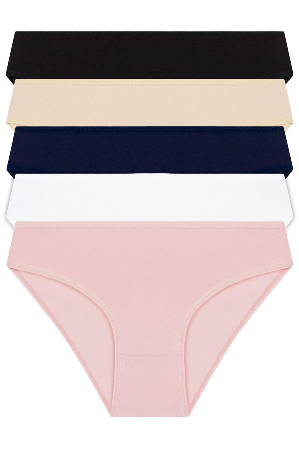 Basic Pamuklu Kadın Bikini Külot 5li Paket