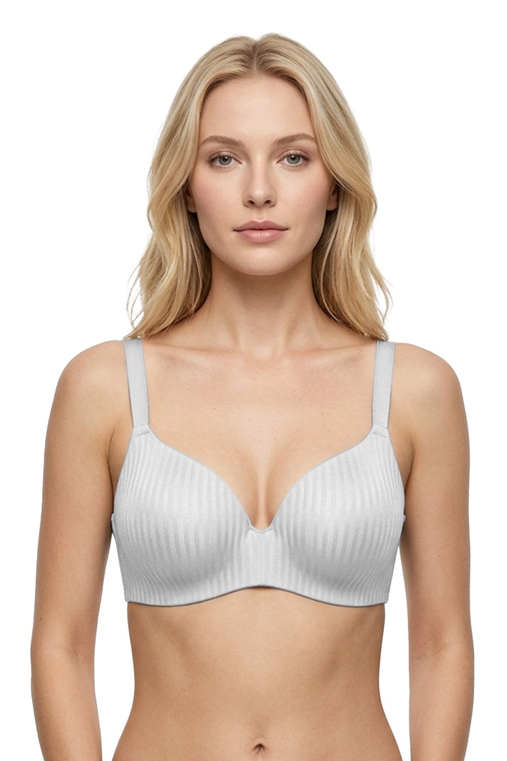 Seamless Bra - Rivelle | Mikro Çizgi Desenli Balensiz Günlük Kadın Sütyen 3lü Paket