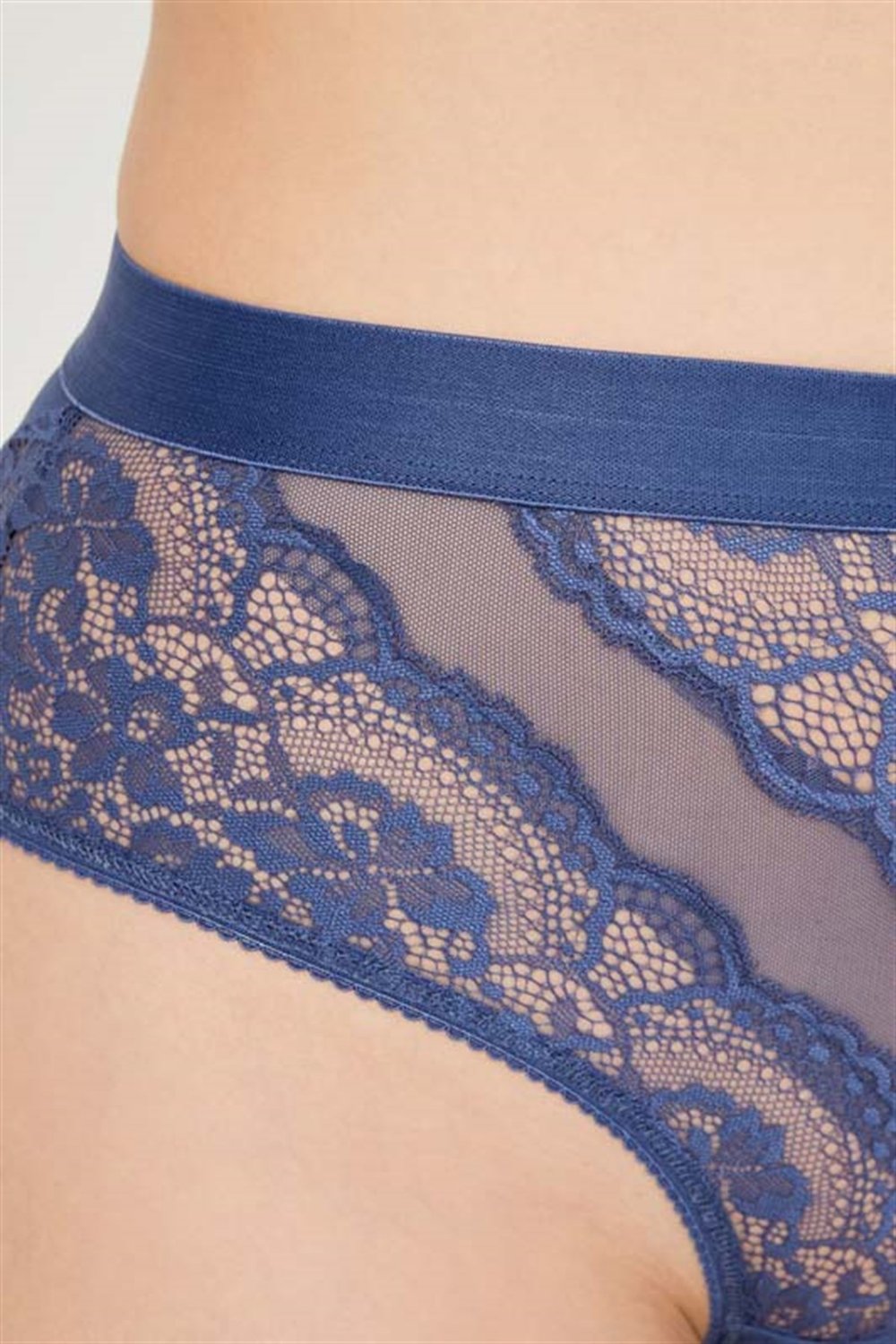 Dantelli Arkası Transparan Büyük Beden Bikini Külot 6lı Paket