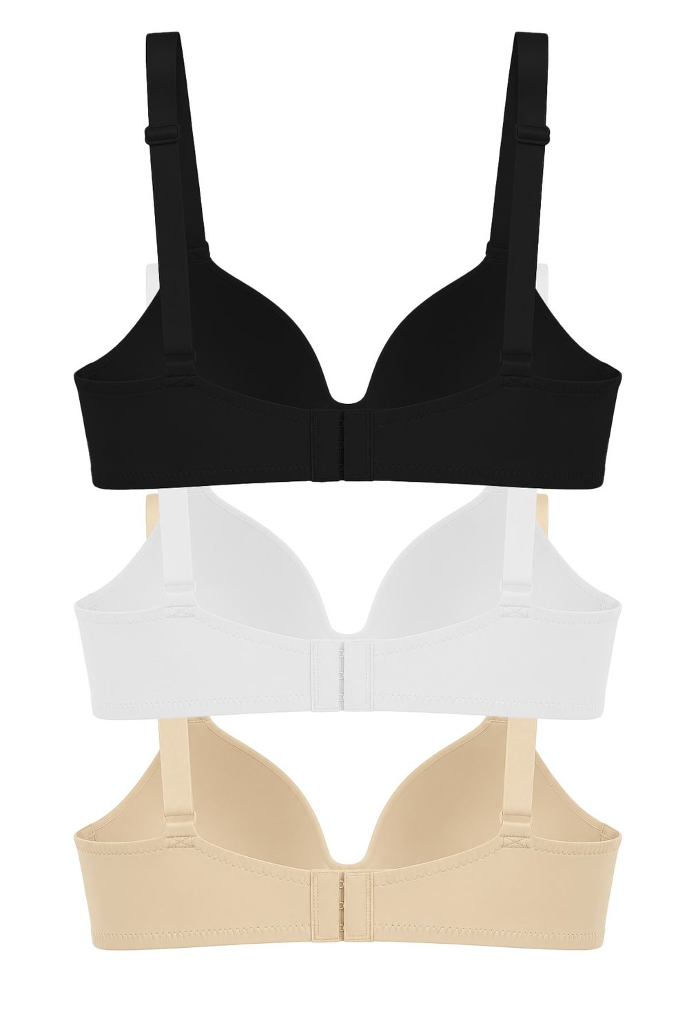 Seamless Bra - Norea | Micro Balensiz Dolgusuz Toparlayıcı Kadın Sütyen 3lü Paket-2