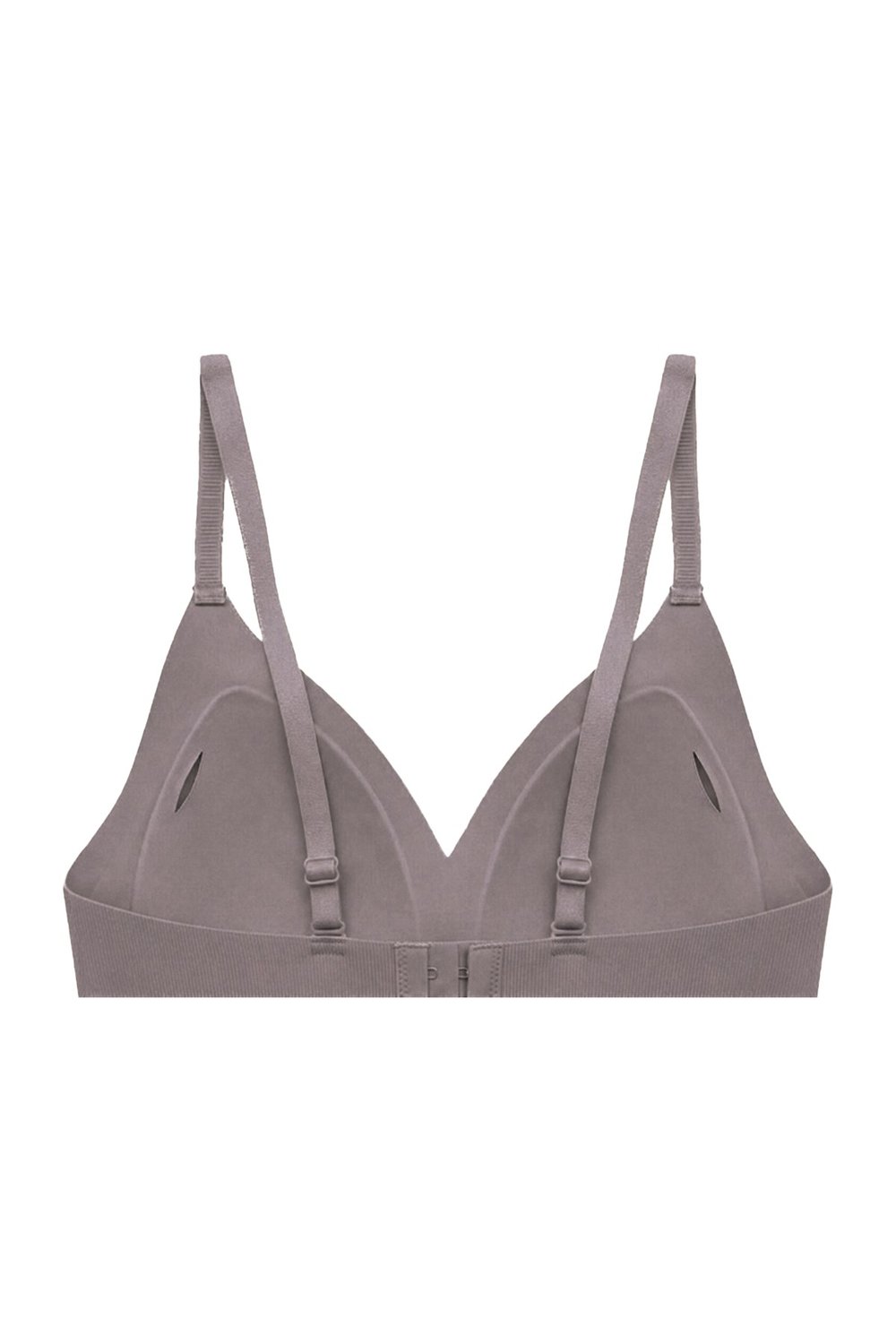 Seamless Bra - Velour | Kahverengi Lazer Kesim Balensiz Üçgen Form Dikişsiz Kadın Sütyen