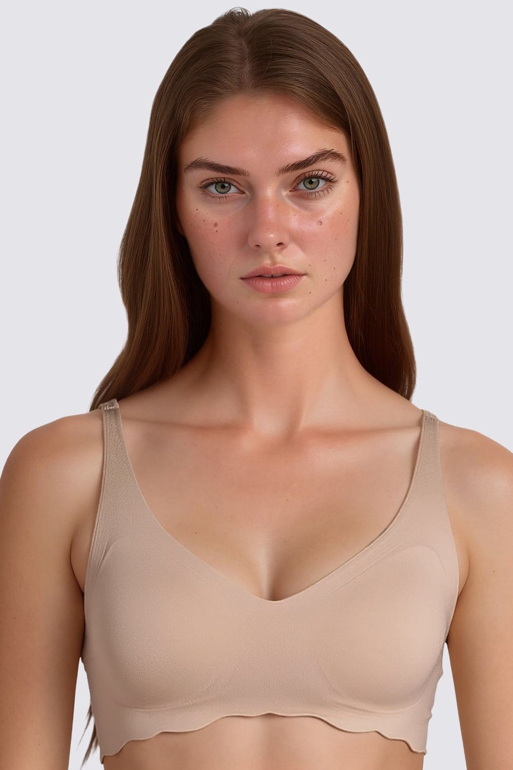 Seamless Bra - Wave | Lazer Kesim Dikişsiz Dalga Detaylı Balensiz Kadın Sütyen 3lü Paket-2