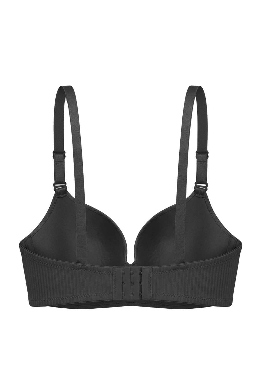 Seamless Bra - Rivelle | Siyah Mikro Çizgi Desenli Balensiz Günlük Kadın Sütyen