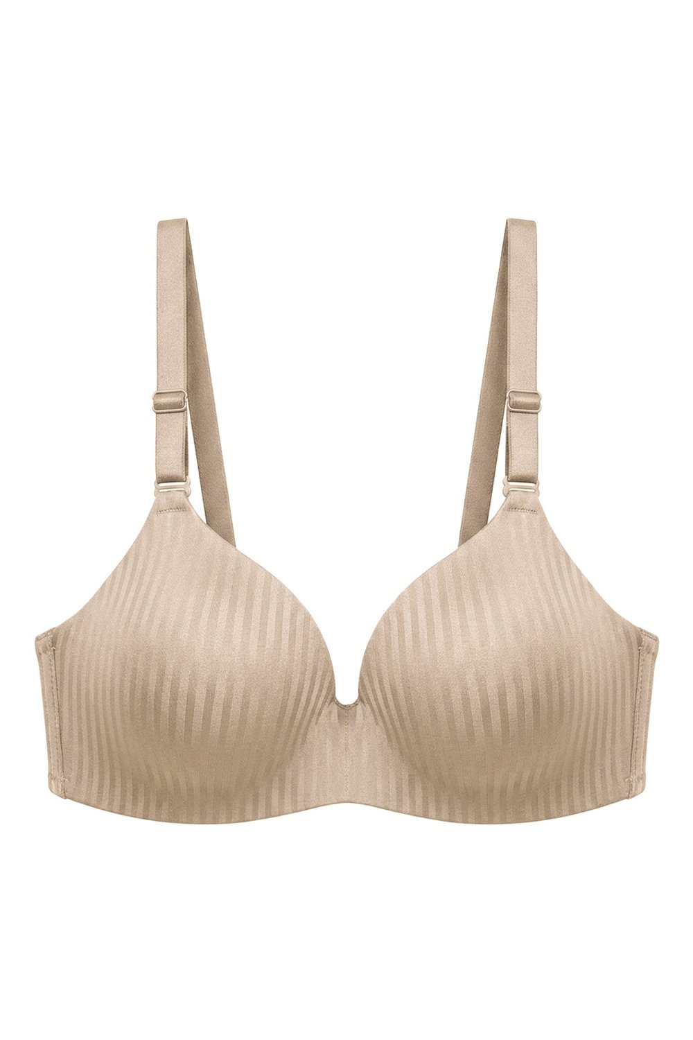 Seamless Bra - Rivelle | Ten Mikro Çizgi Desenli Balensiz Günlük Kadın Sütyen