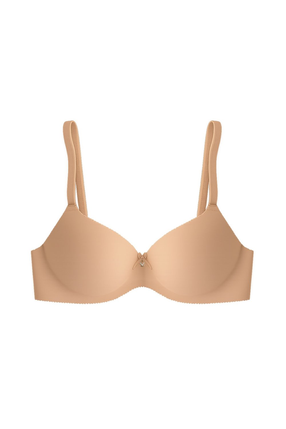 Seamless Bra - Selene | Ten Lazer Kesim Balenli Yarım Dolgulu Push Up Straplez Kadın Sütyen