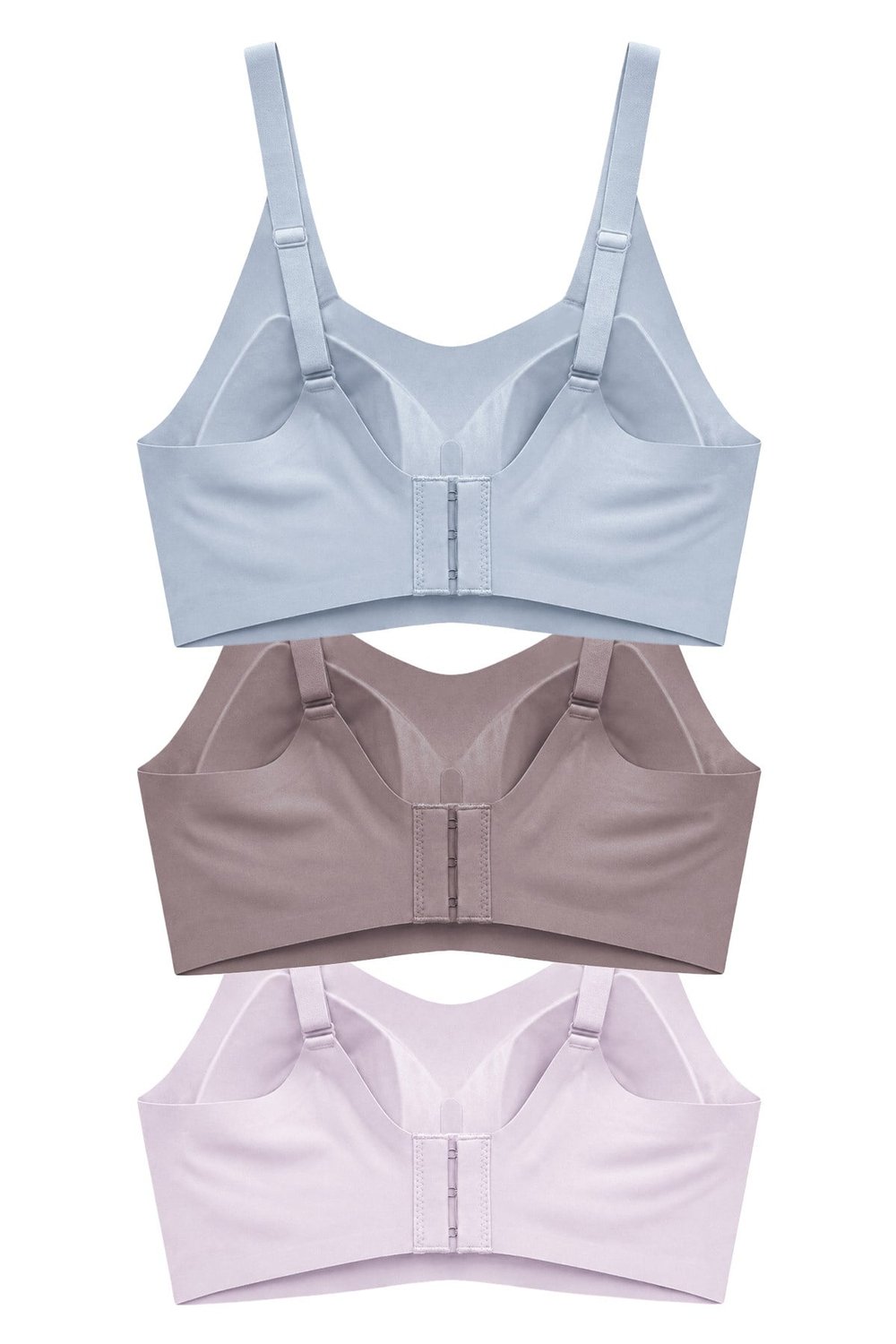 Seamless Bra - Elaris | Lazer Kesim Balensiz Dekolteli Şerit Detay Dikişsiz Kadın Sütyen 3lü Paket