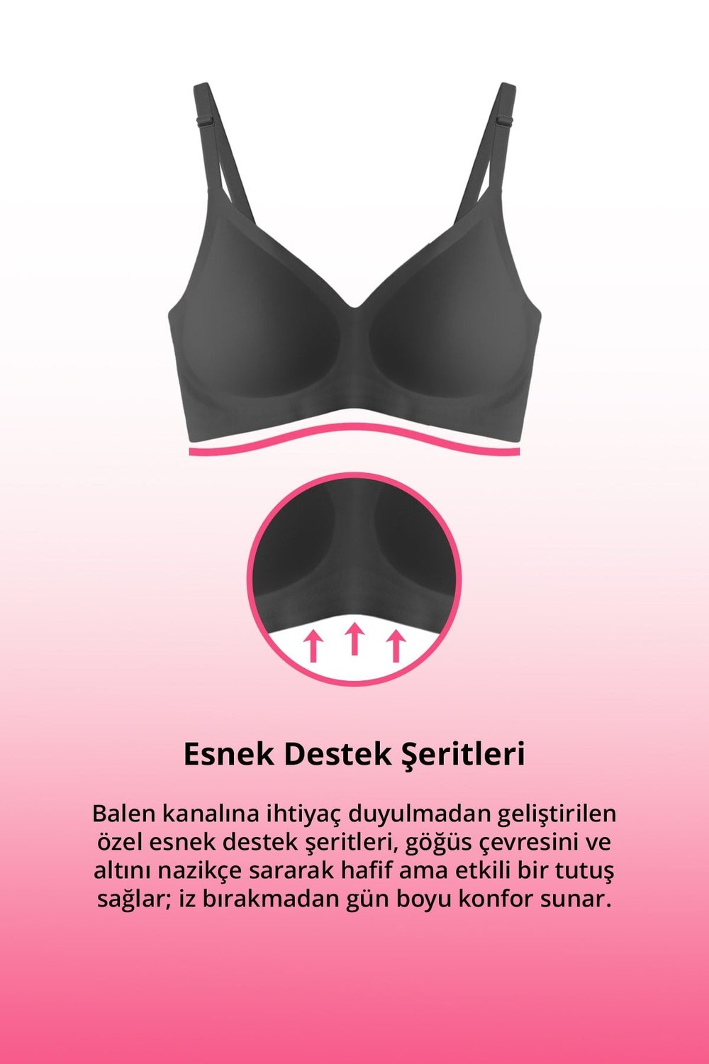 Seamless Bra - Soft | Lazer Kesim Balensiz Ayarlanabilir Askılı Dikişsiz Kadın Sütyen 2li Paket