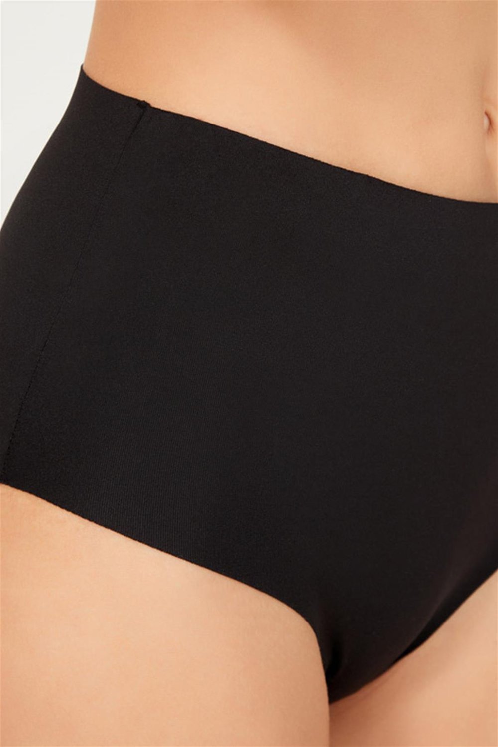 Yüksek Bel Basic Lazer Kesim Bikini Külot 3lü Paket - 6