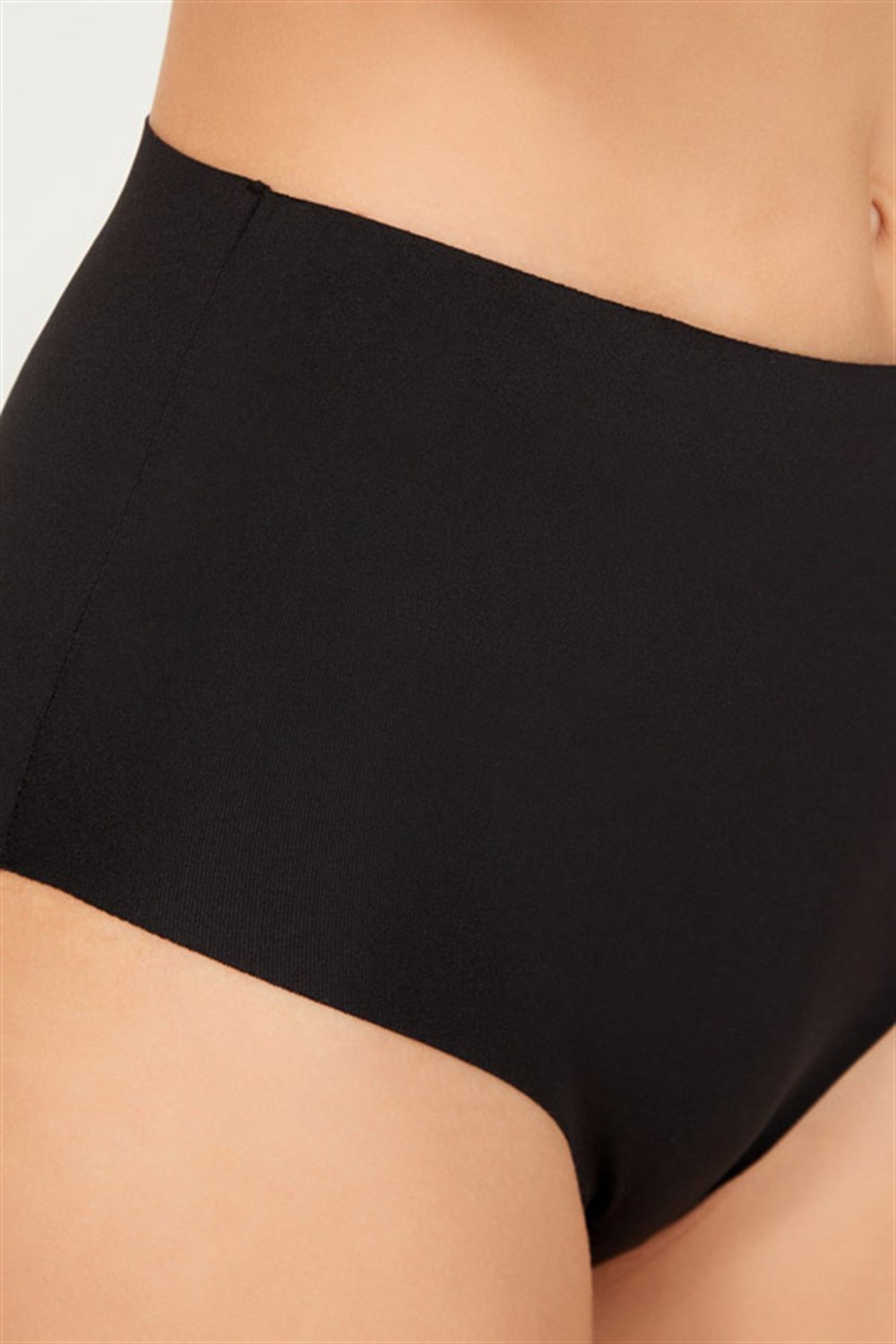 Yüksek Bel Basic Lazer Kesim Bikini Külot 3lü Paket - 5