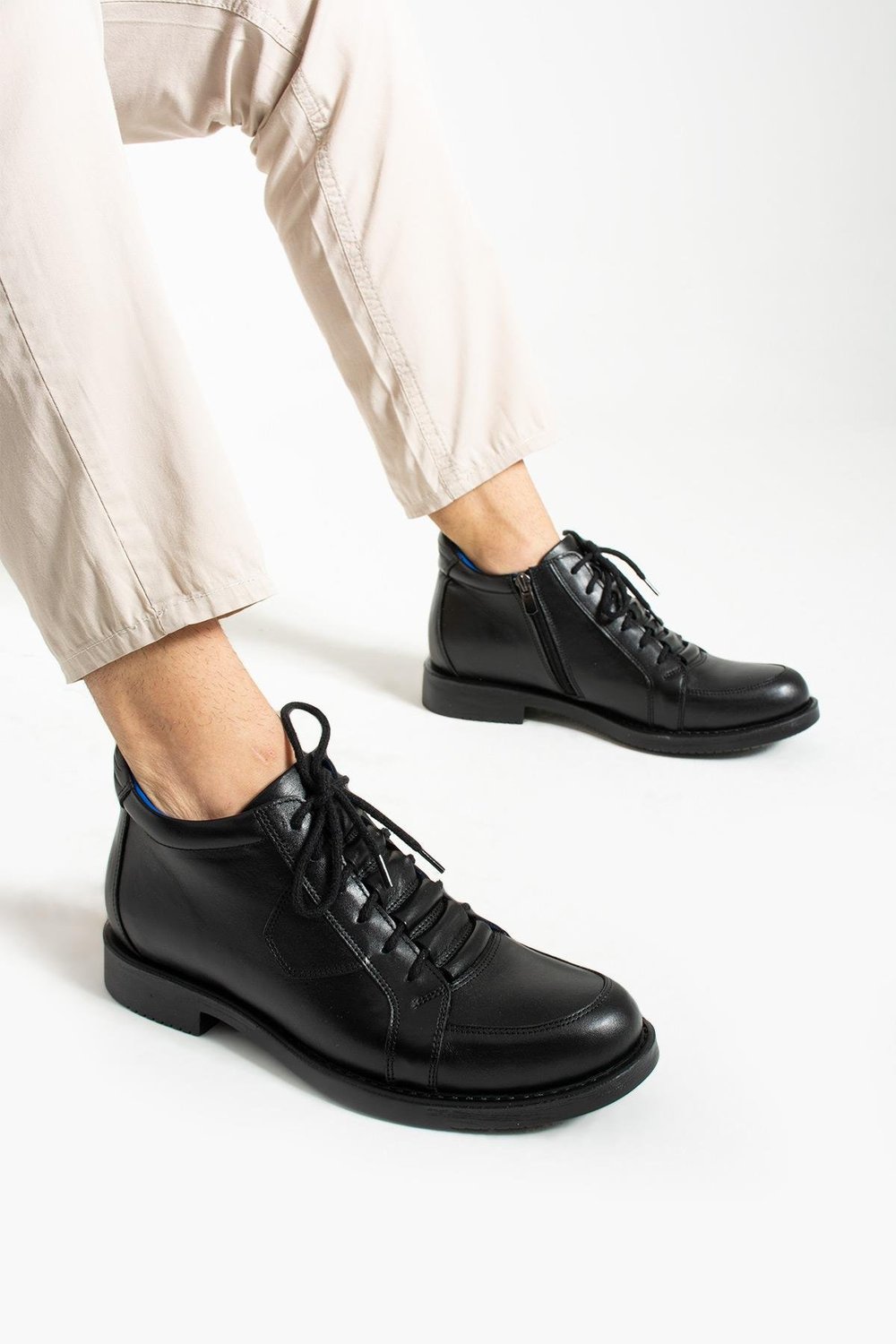 Bestello Bağcıklı Kauçuk Taban Düz Bot 331-100 Erkek Bot331-100_SIYAH_40Casual Bot