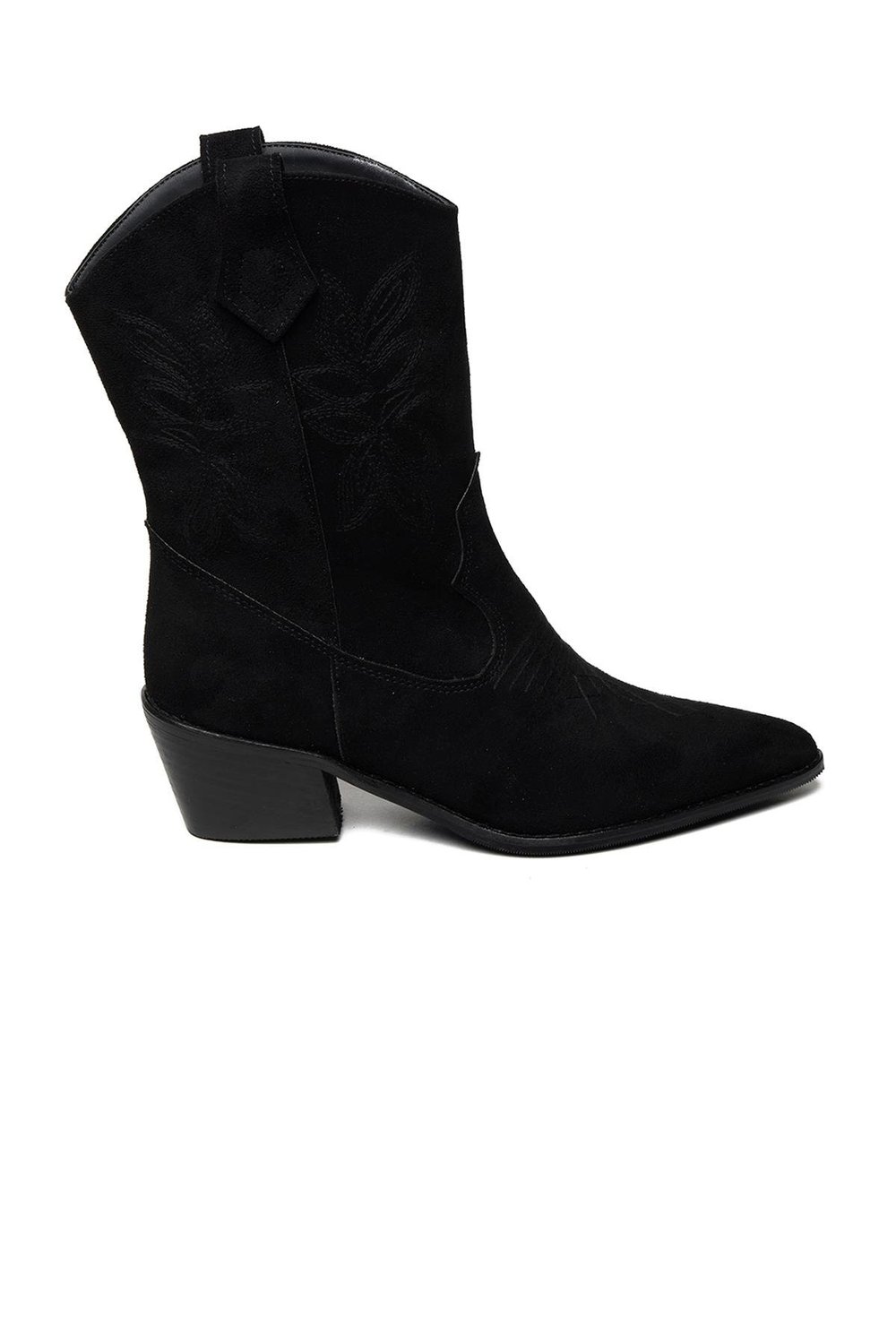 Bestello Bağcıksız Neolit Taban Western Bot 281-202-W Kadın Bot281-202-W_SIYAH SUET_36Western Bot