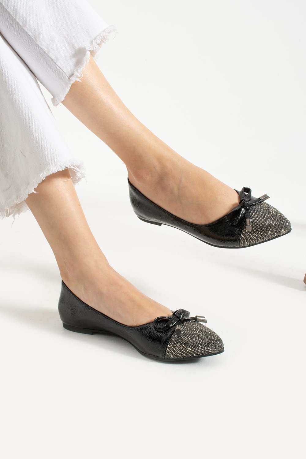 Bestello Fiyonklu Kauçuk Taban Babet 331-1453 Kadın Babet331-1453_SIYAH_36Babet & Loafer