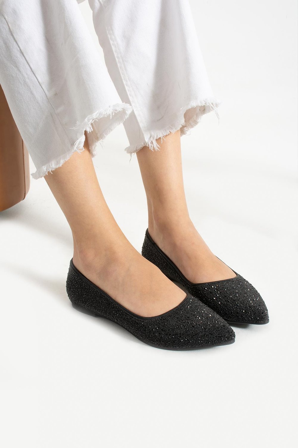 Bestello Taşlı Kauçuk Taban Babet 331-1454 Kadın Babet331-1454_SIYAH_36Babet & Loafer