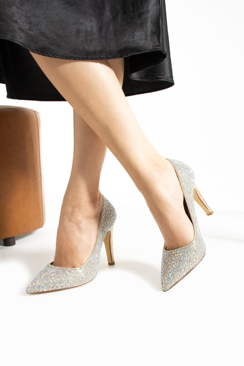 Bestello Taşlı Neolit Taban İnce Topuklu Ayakkabı 331-193 Kadın Ayakkabı331-193_ALTIN_36İnce Topuk