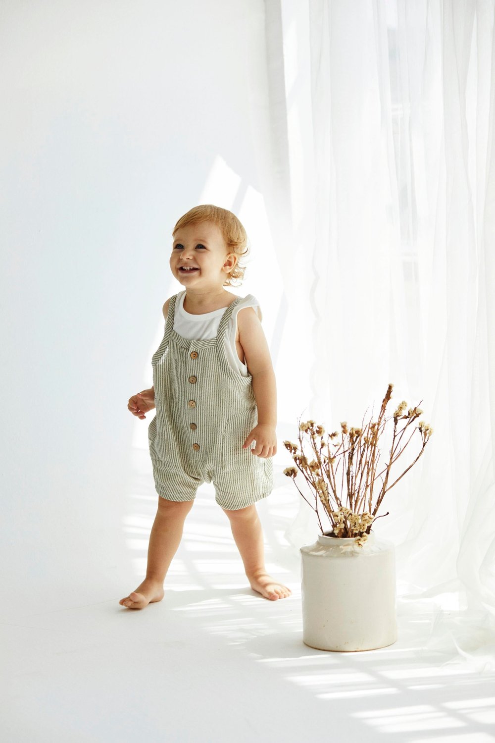 Coala Bamboo Askılı Düğmeli Cholet Tulum