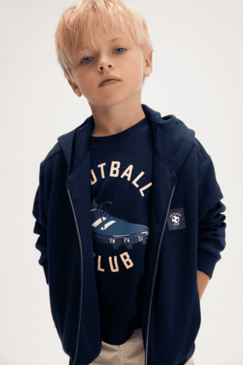 Mayoral Erkek Çocuk Kapüşonlu ve Fermuarlı Sweatshirt Lacivert