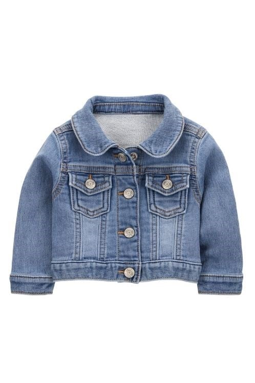 Oshkosh Bgosh Erkek Bebek Klasik Mavi Kot Ceket-Esnek Denim