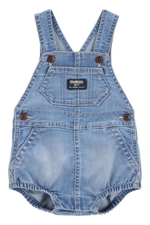 Oshkosh Bgosh Erkek Bebek Mavi Kot Balon Tulum - Esnek Denim