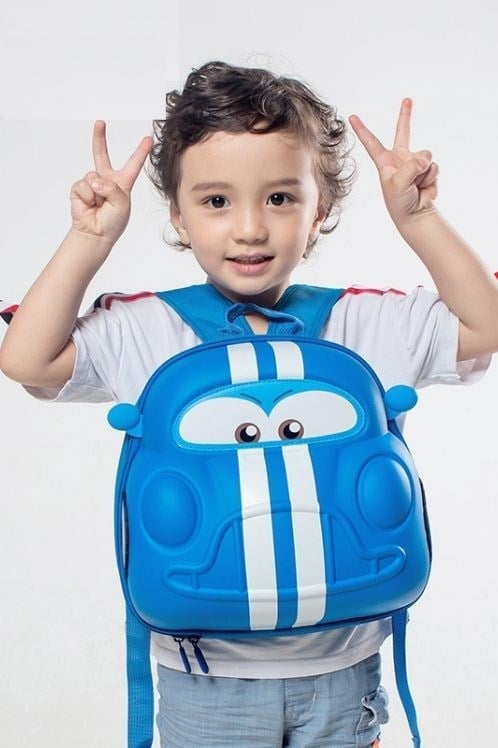 Supercute Car Sırt Çantası-Mavi