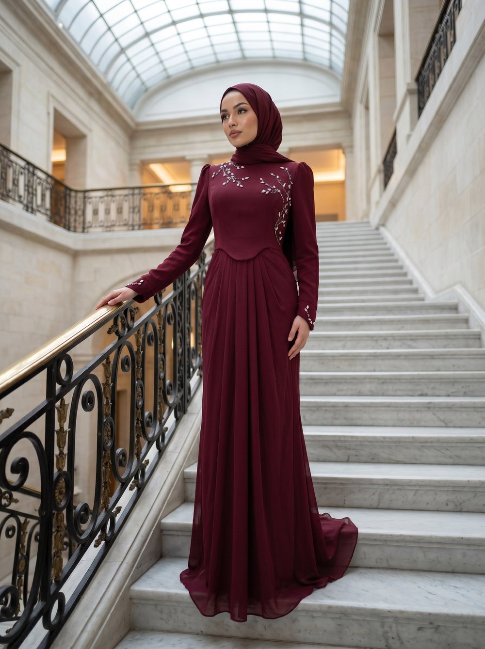 Bella Abiye Bordo