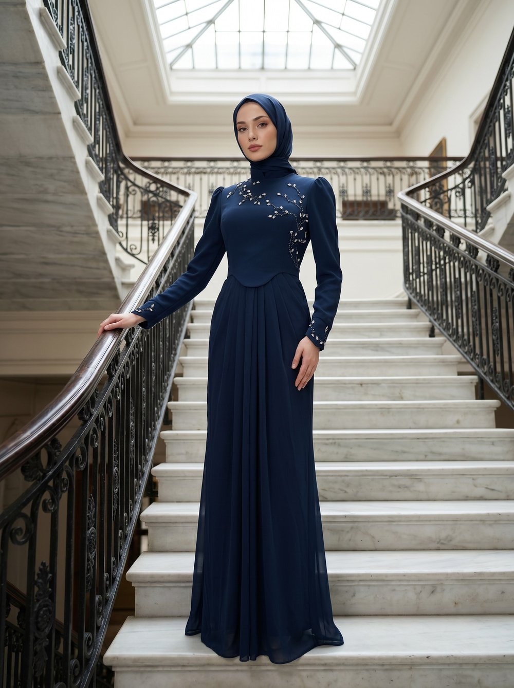 Bella Abiye Lacivert