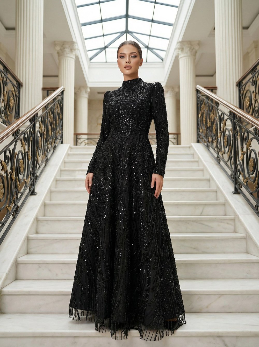 Damla Abiye Siyah