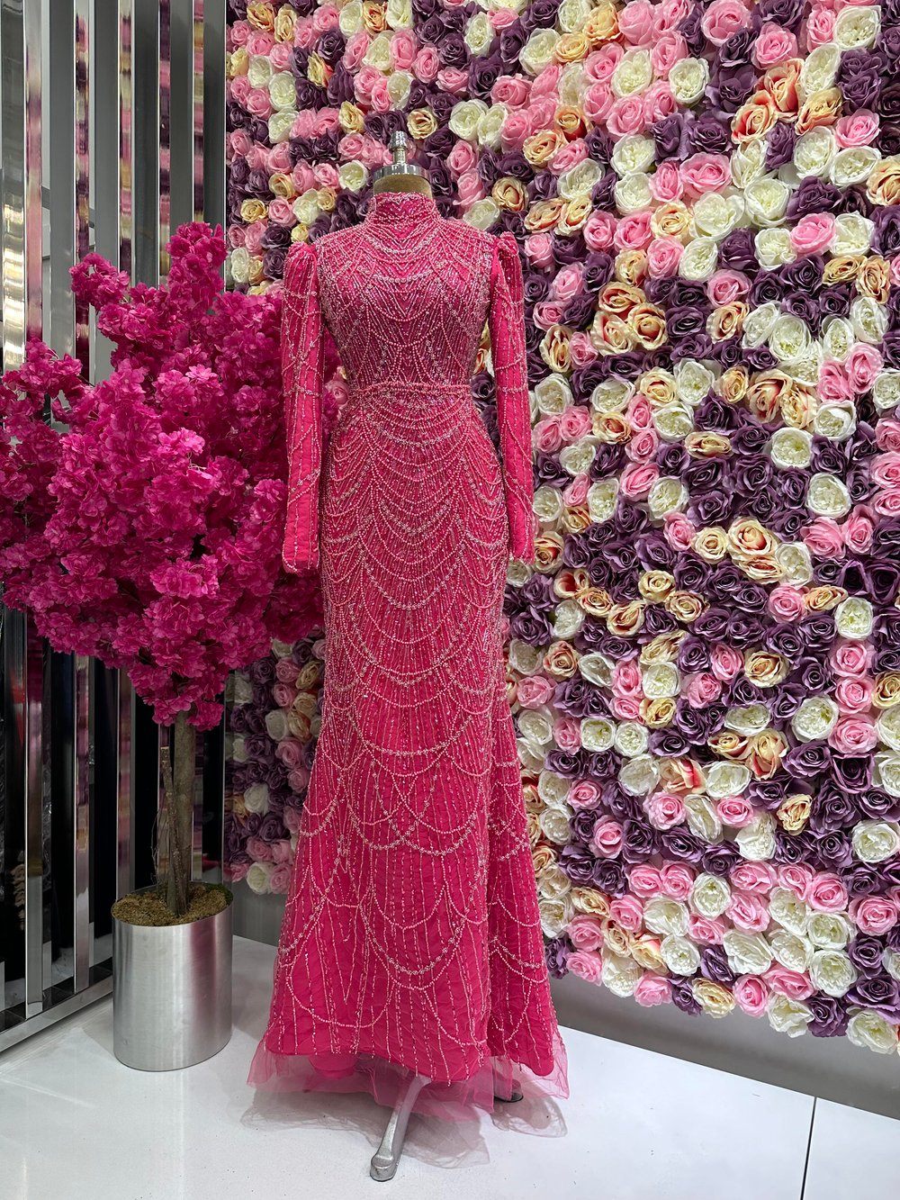 Haute Couture Dress Fuşya