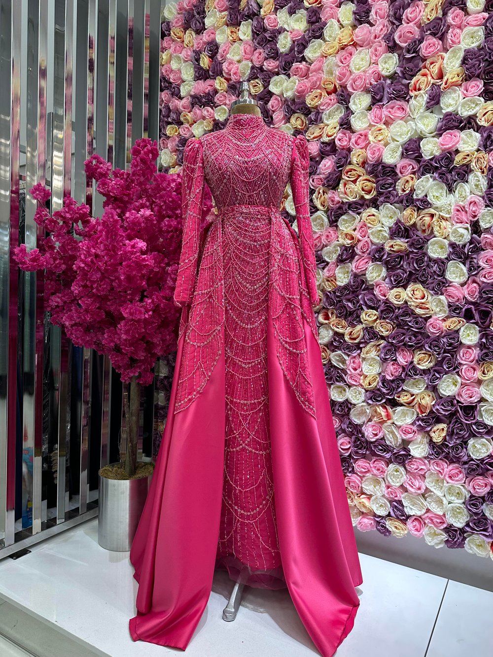 Haute Couture Dress Fuşya
