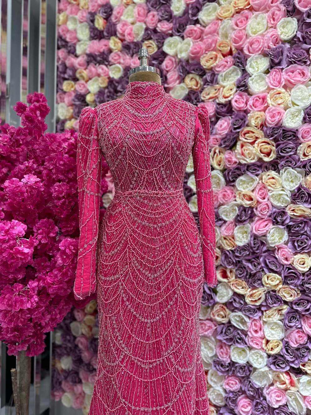 Haute Couture Dress Fuşya