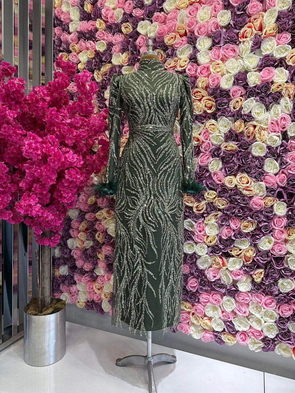 Haute Couture Dress Haki