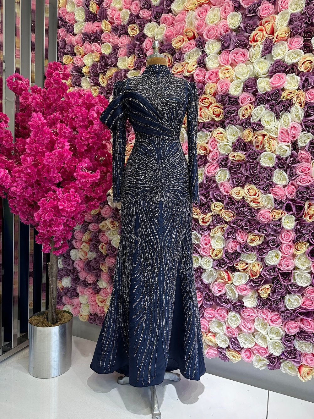 Haute Couture Dress Lacivert