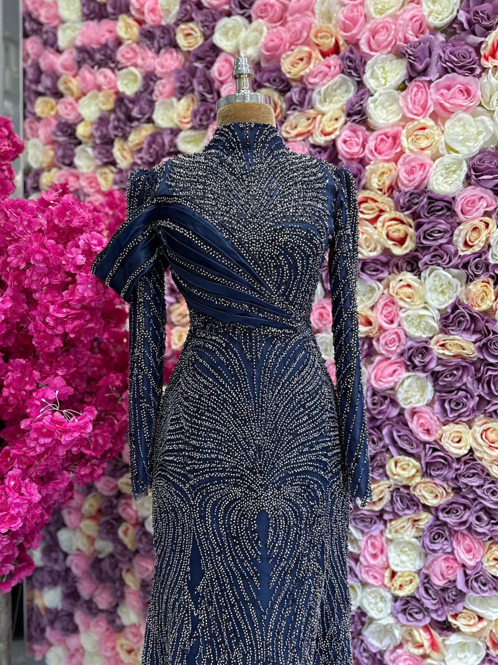 Haute Couture Dress Lacivert