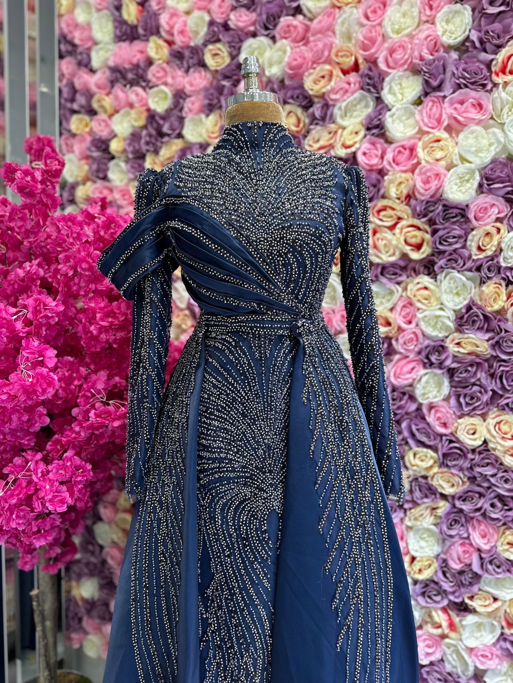 Haute Couture Dress Lacivert