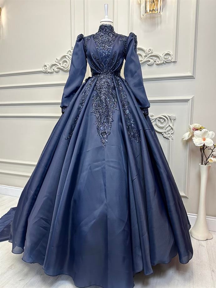 Haute Dress Lacivert
