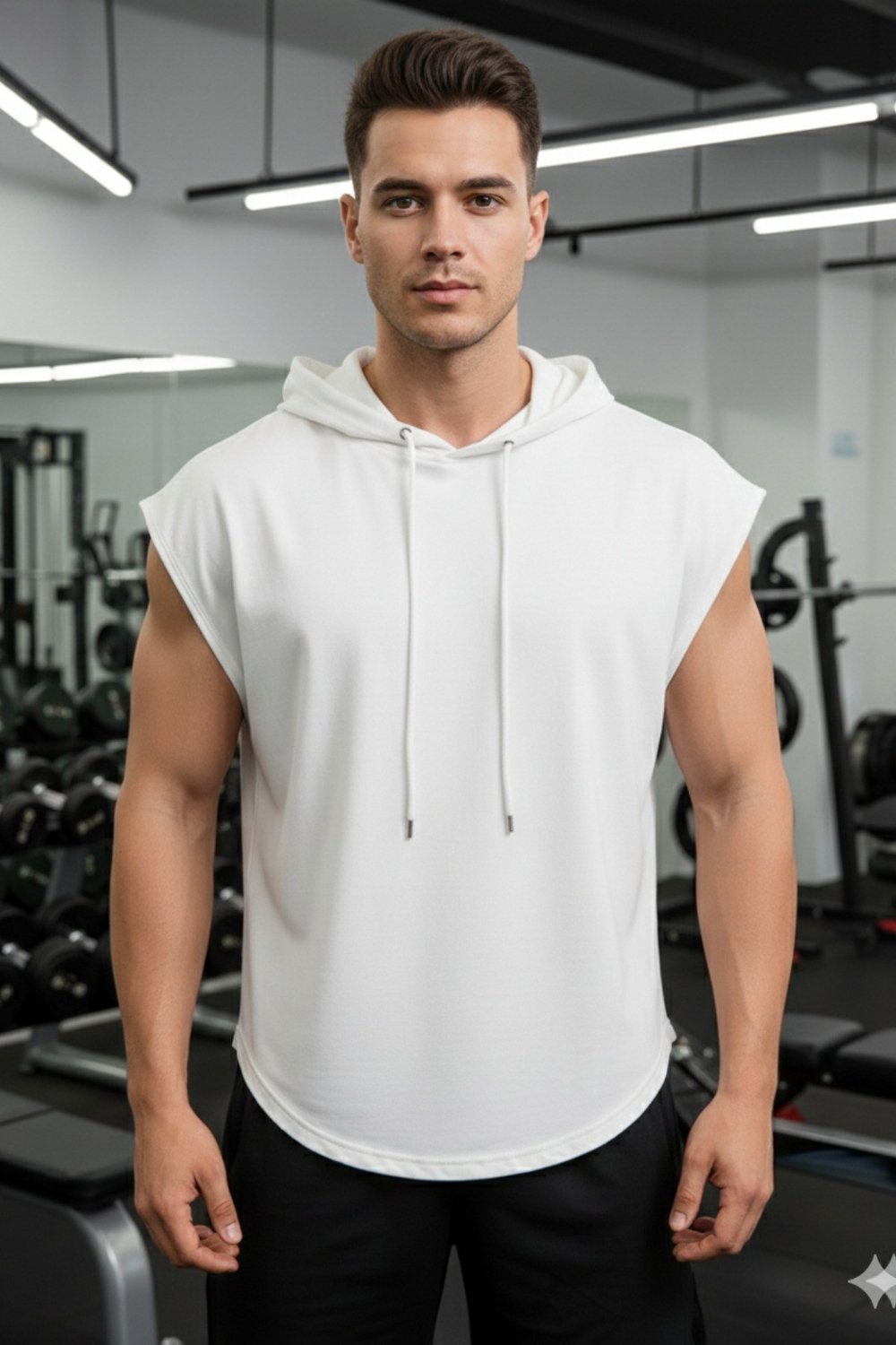 Tarz CoolAtletTRZ-KPSSWT-0001-R02-LErkek Oversize Kolsuz Kapüşonlu Atlet