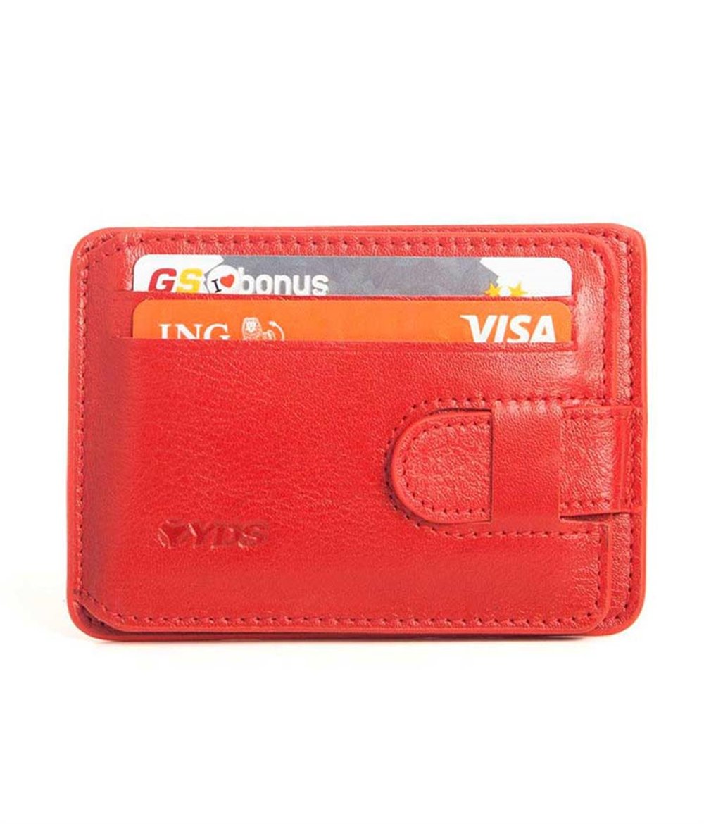 ERKEK DERİ KARTLIK/CÜZDAN 2404-E -KIRMIZI
