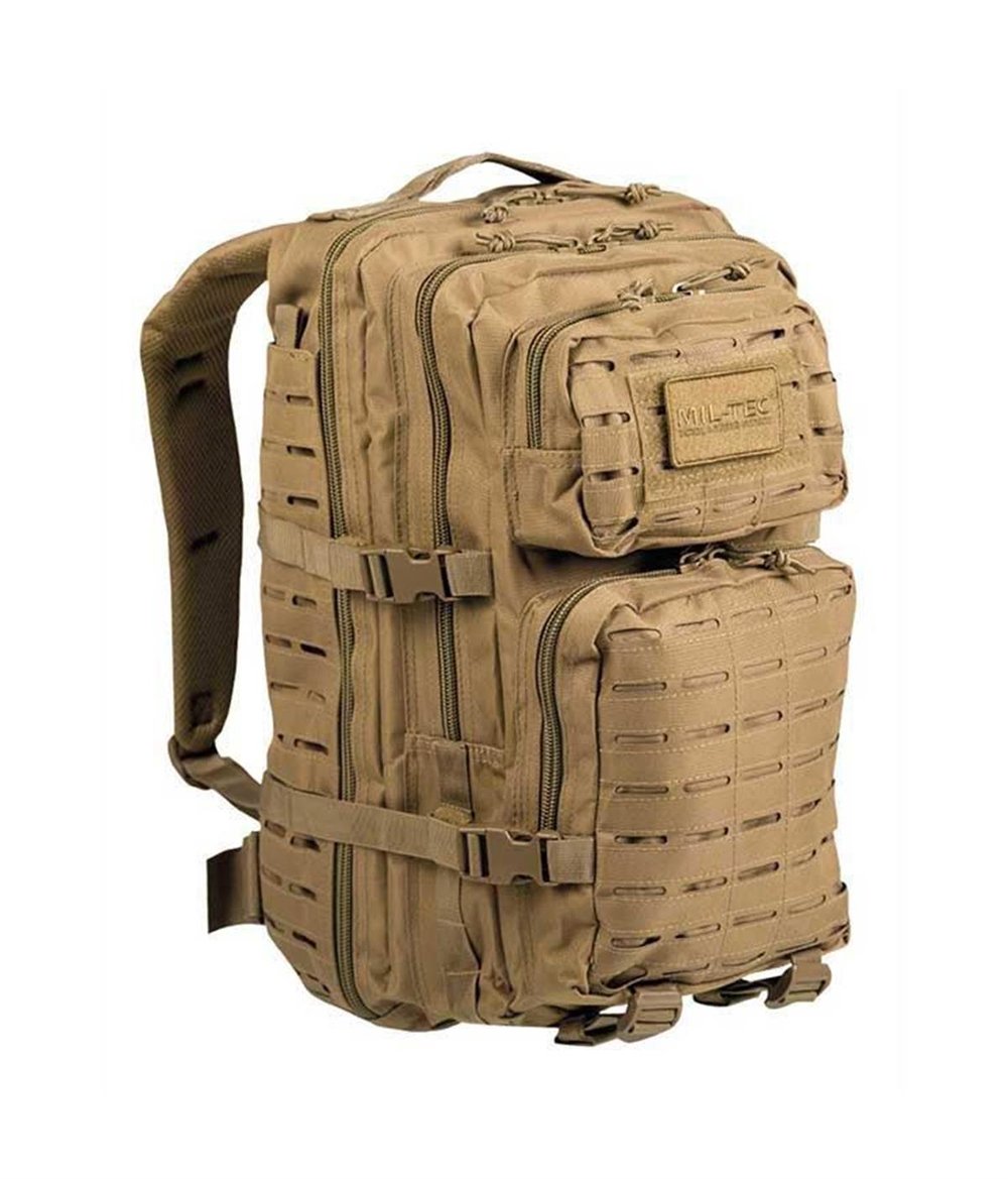 YDS MIL-TEC LASER CUT ASSAULT SIRT ÇANTASI (36L) -COYOTE