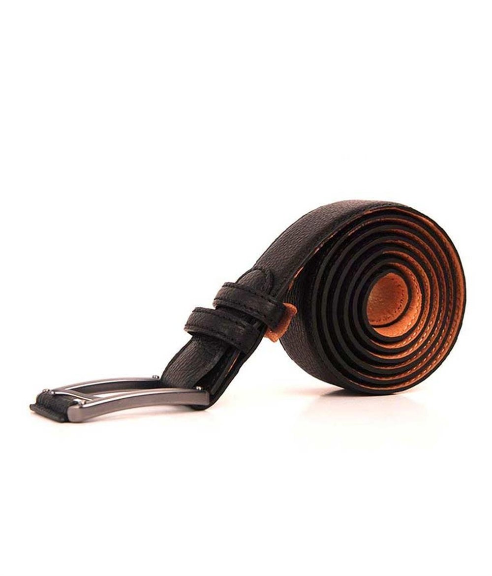 YDS NATUREL SPOR DERİ KEMER -SİYAH