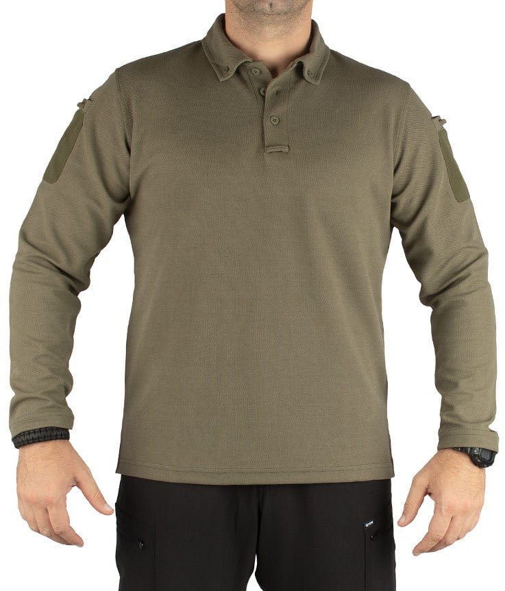 YDS PERFORMANCE POLO T-SHIRT UZUN KOLLU -HAKİ