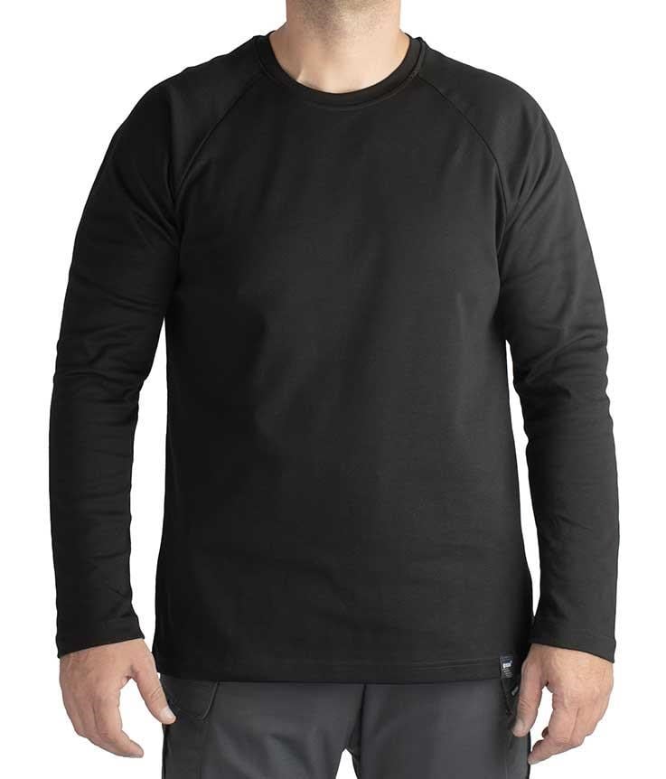 YDS TRAVEL T-SHIRT UZUN KOL -SİYAH