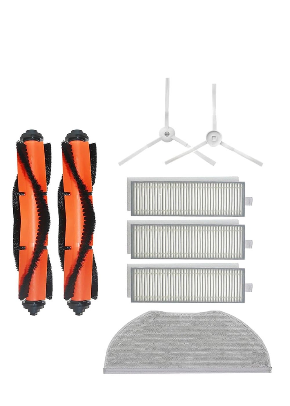 Xiaomi Vacuum Mop 2in1 Essential (MJSTG1) Robot Süpürge Uyumlu 8'li Yedek Parça Seti