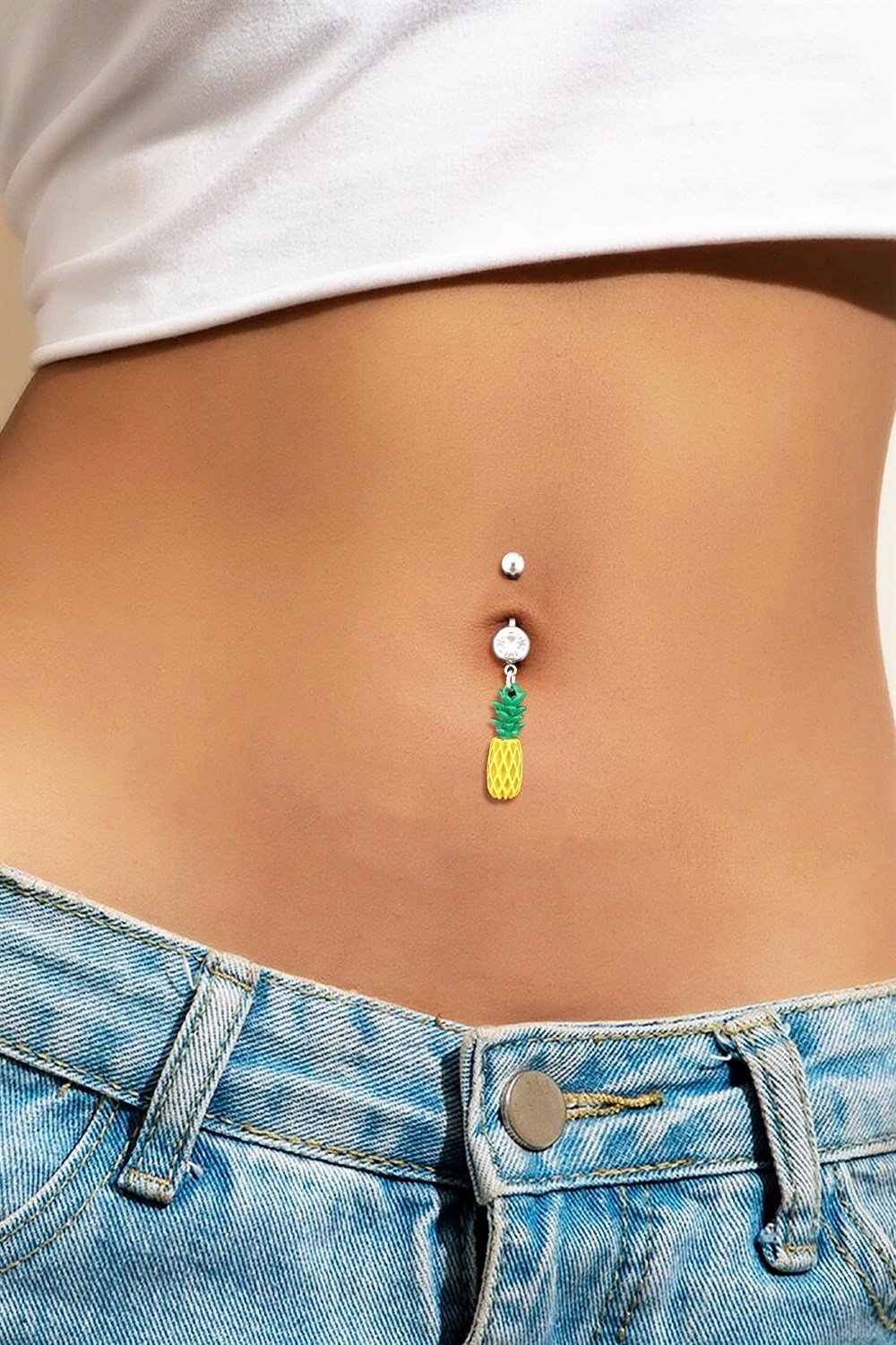 Ananas Göbek Piercingi