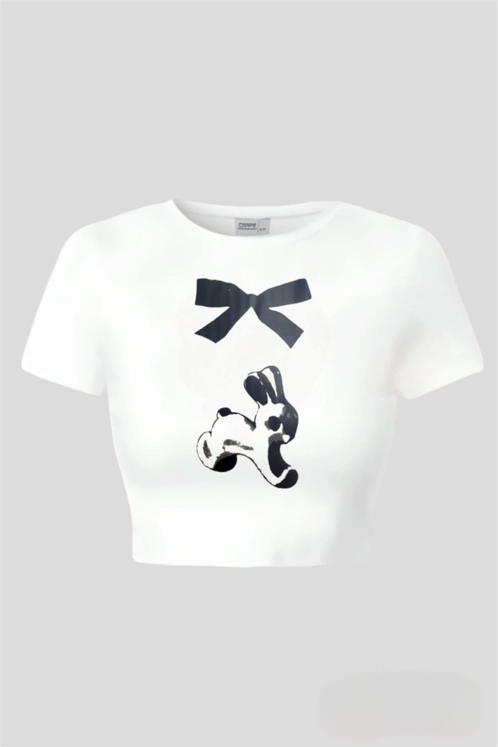 Black Ribbon Design Crop