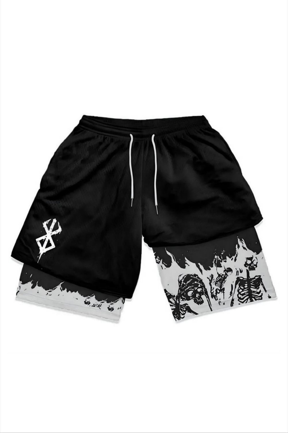 Black Skull Detay Şort