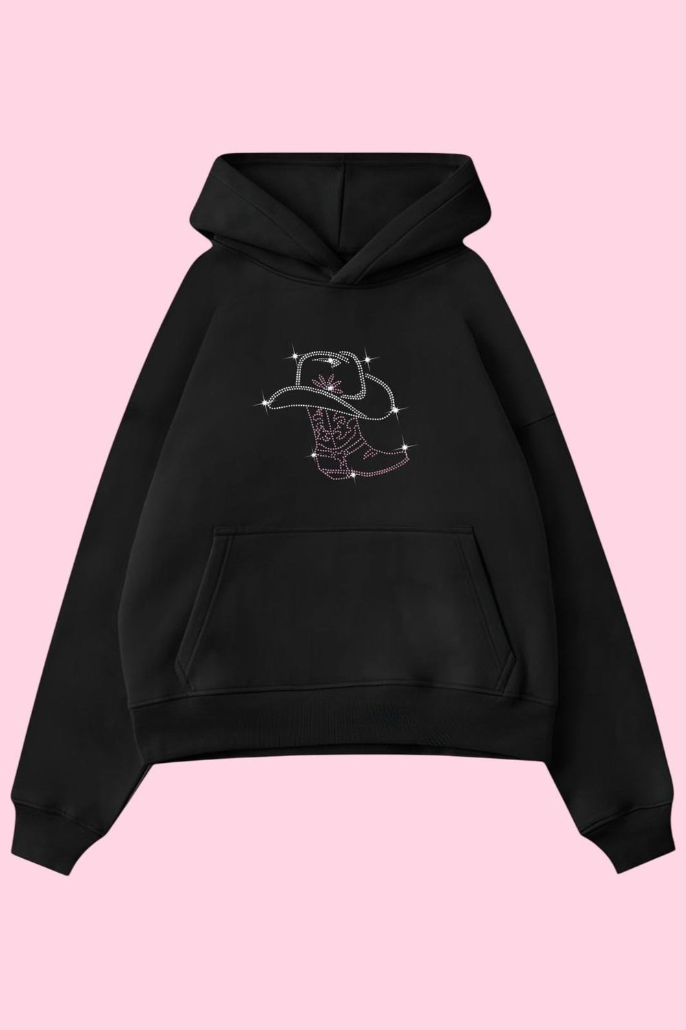 Cowboy Taşlı 3 İplik Oversize Sweatshirt